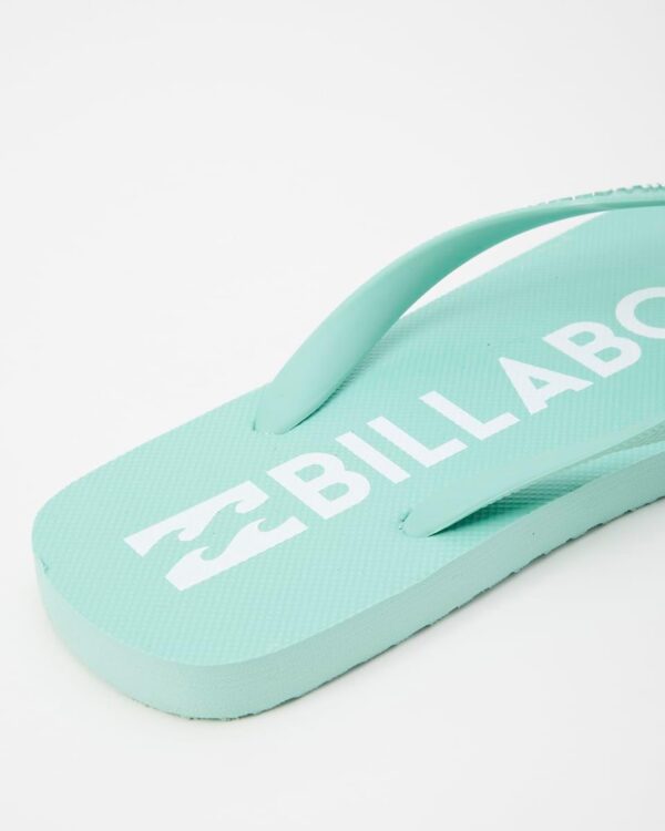 Billabong Men's Beach Thong Sandals EVA Footbed Logo Design-4
