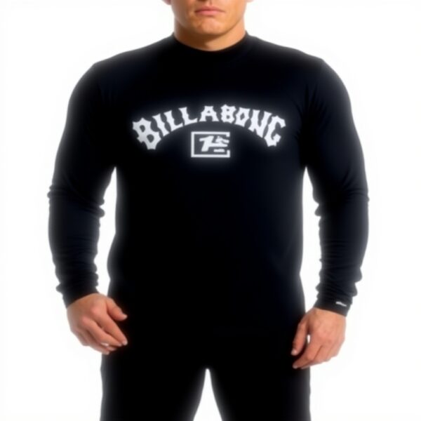 Boys Rash Guard Shirt Billabong Logo Surf UPF 50