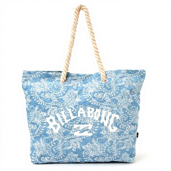 Billabong Essential Beach Bag Tote Cotton Canvas Women