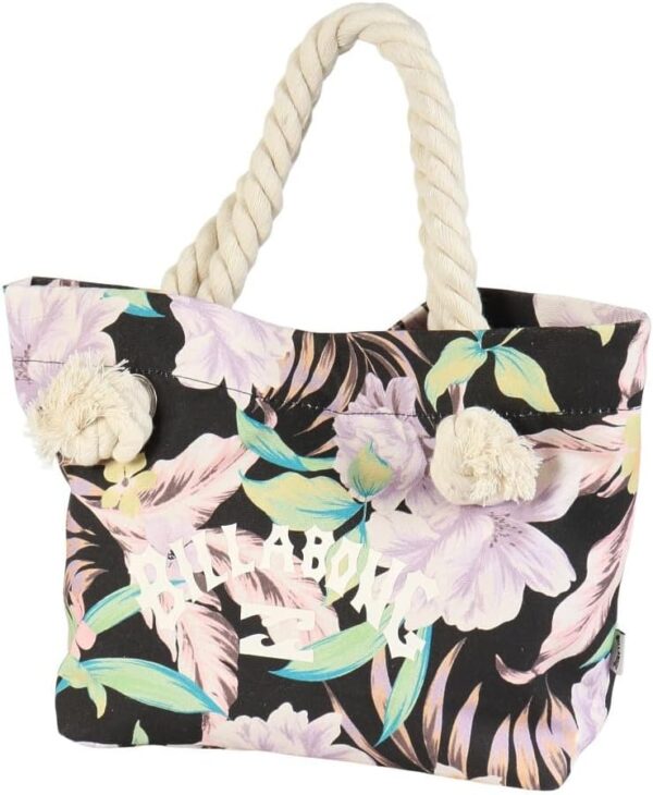 Billabong Tote Bag Cotton Canvas Mini Beach Bag Women-0