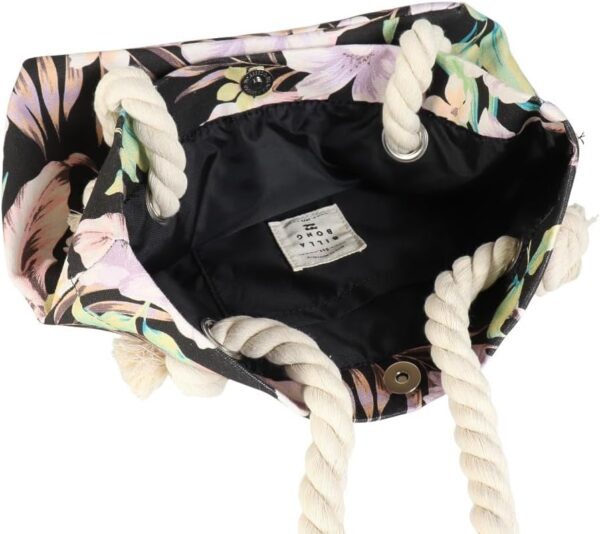 Billabong Tote Bag Cotton Canvas Mini Beach Bag Women-6