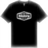 Billabong Mens T-Shirt Black White Denim Short Sleeve