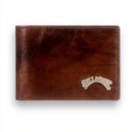 BILLABONG Mens Leather Wallet Passport Holder Travel