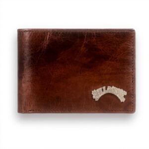BILLABONG Mens Leather Wallet Passport Holder Travel