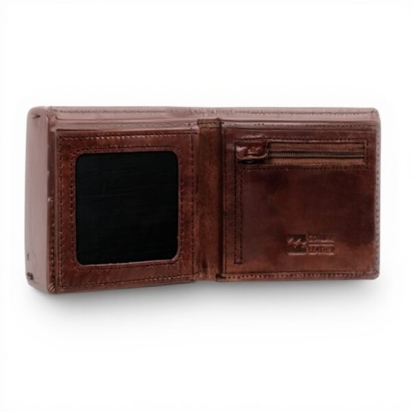 BILLABONG Mens Leather Wallet Passport Holder Travel