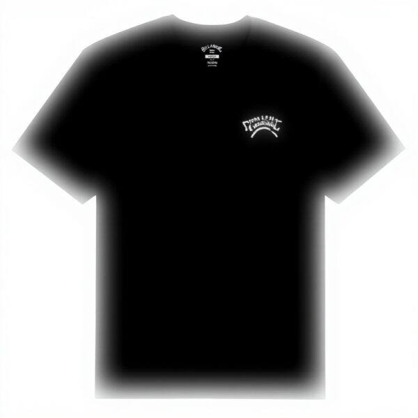 Billabong Mens Arch Wave T-Shirt Cotton Black Regular Fit