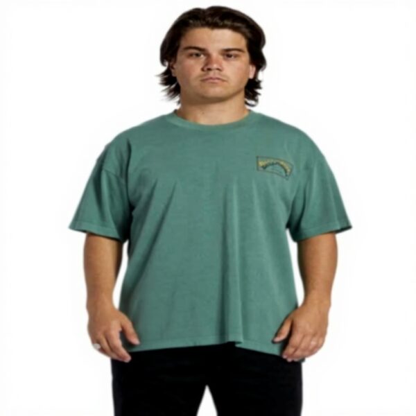 Billabong Mens Arch Wave T-Shirt Black Soft Print