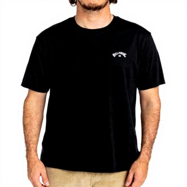 Billabong Mens Arch Wave T-Shirt Cotton Black Regular Fit