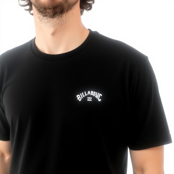 Billabong Mens Arch Wave T-Shirt Cotton Black Regular Fit