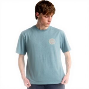 Billabong Men Crayon Wave SS T-Shirt Washed Blue