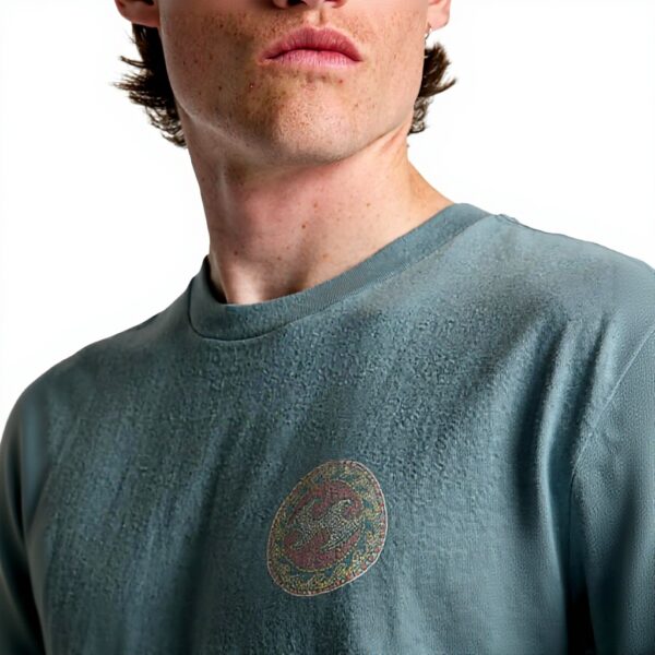 Billabong Men Crayon Wave SS T-Shirt Washed Blue