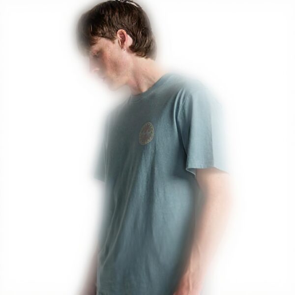 Billabong Men Crayon Wave SS T-Shirt Washed Blue