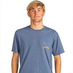 Billabong Mens T-Shirt Stacked Arch Pocket Core Fit