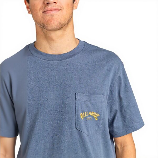 Billabong Mens T-Shirt Stacked Arch Pocket Core Fit