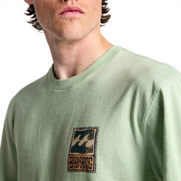 Billabong Mens T-Shirt Soft Print Side Flag Label