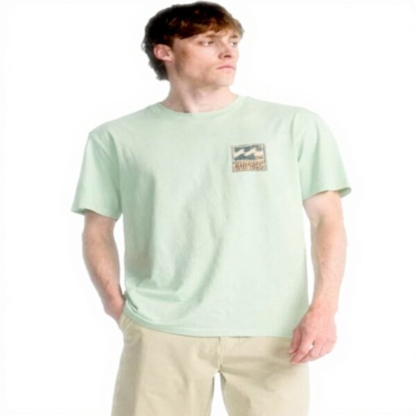 Billabong Mens T-Shirt Soft Print Side Flag Label