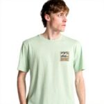 Billabong Mens T-Shirt Soft Print Side Flag Label