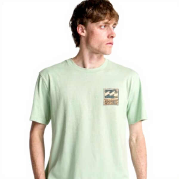 Billabong Mens T-Shirt Soft Print Side Flag Label