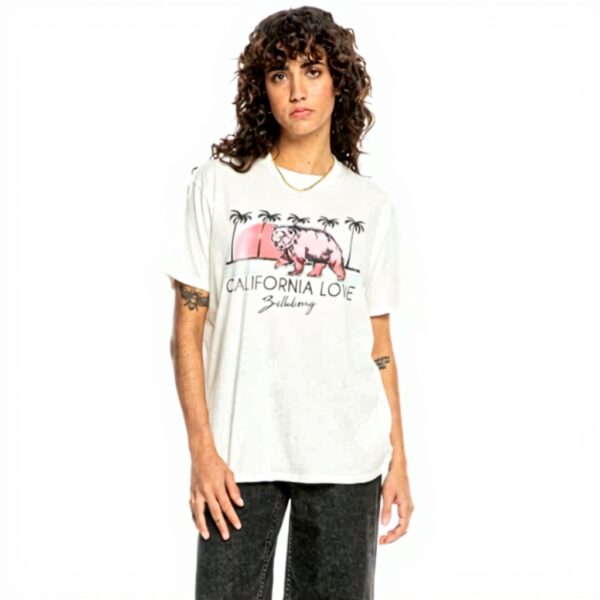 Billabong California Love Womens T-Shirt Salt Crystal Screen