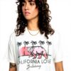 Billabong California Love Womens T-Shirt Salt Crystal Screen