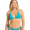 BILLABONG Womens Swimsuit Recycled Nylon Halter Ties