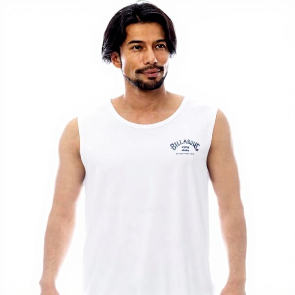 BILLABONG Rash Guard Mens UPF Swim Shirt White