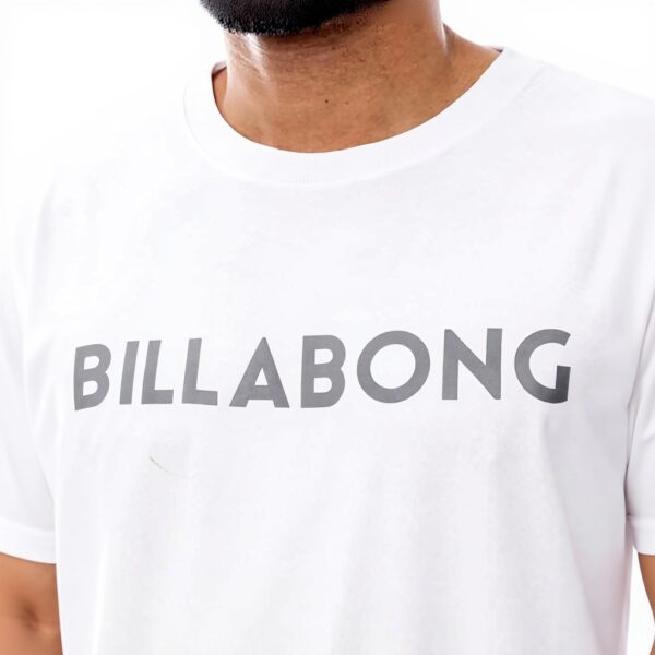 Mens Rash Guard Billabong Black Logo Rush Tee Large