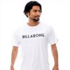 Mens Rash Guard Billabong Black Logo Rush Tee Large