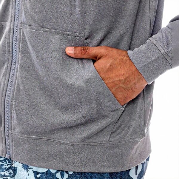 BILLABONG Mens Rash Guard Zip Hood Long Sleeve