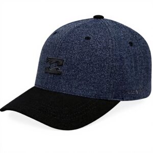 Quiksilver Flexfit Cap Mens All Day Comfort Black Navy