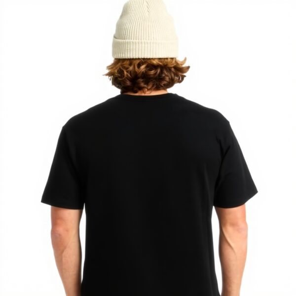 Quiksilver Mens Arch Crew T-Shirt Black White Knit Top