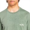Quiksilver Mens Arch Crew Sweatshirt Comfort Fit Knit