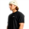 Quiksilver Mens Arch Crew T-Shirt Black White Knit Top