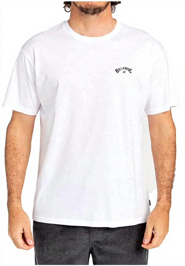 Billabong Mens T-Shirt Cotton Classic Fit Arch Wave