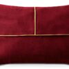 Be Glam Velour Cushion Cover Golden Pattern Decor-0