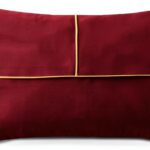 Be Glam Velour Cushion Cover Golden Pattern Decor-0