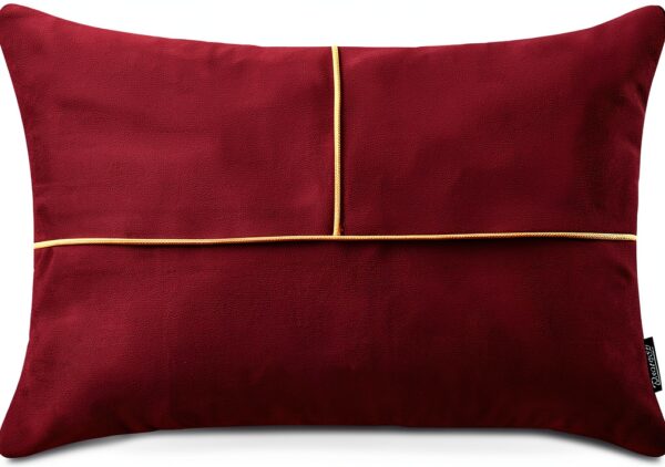Be Glam Velour Cushion Cover Golden Pattern Decor-0