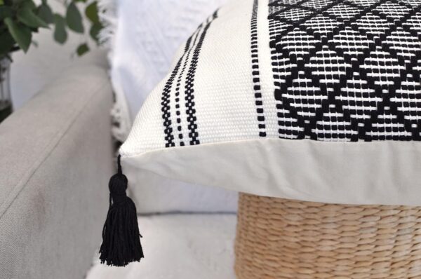 Oveesha Bohemian Cotton Pillow Covers Handwoven Home Decor-2