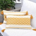 Oveesha Bohemian Cotton Pillow Covers Handwoven Home Decor-0