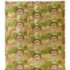 oneOone Velvet Fabric Mint Green Stretch Sewing Material-3
