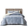 Flysheep Light Gray Fleece Blanket Set Winter Warm-6