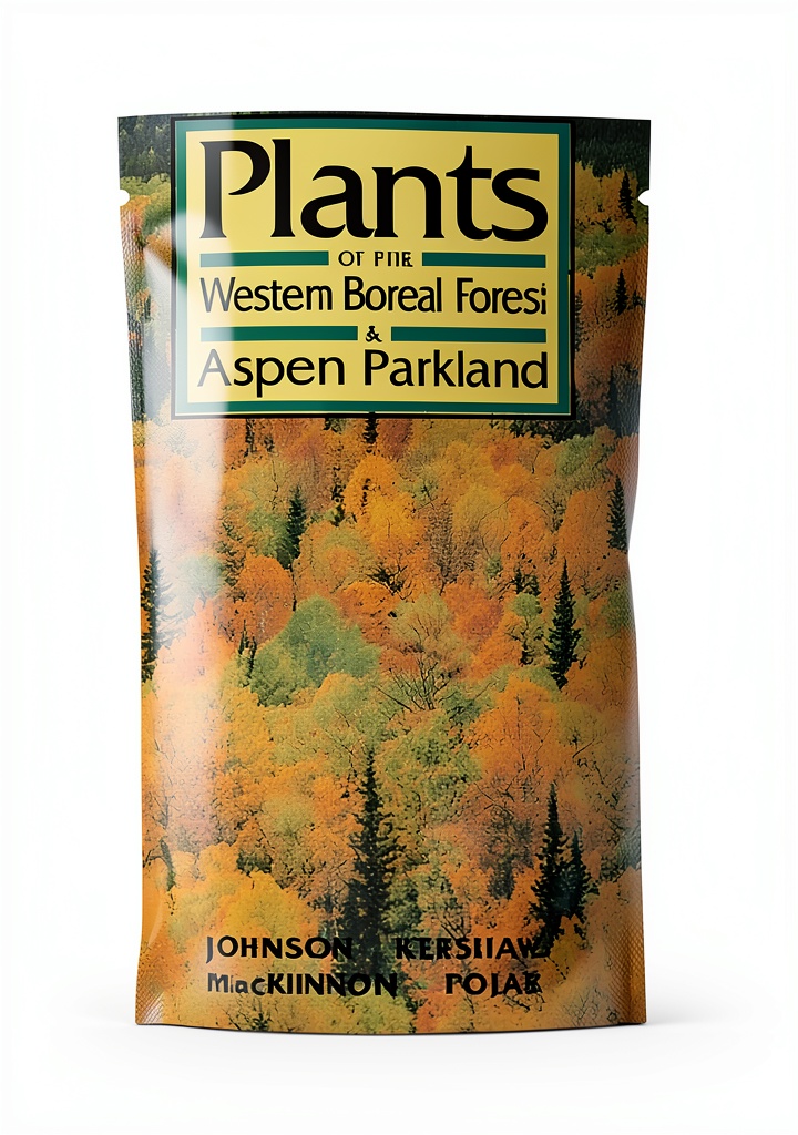 'Plants of the Western Boreal Forest and Aspen Parkland book cover showing detailed plant illustrations'