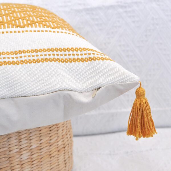 Oveesha Bohemian Cotton Pillow Covers Handwoven Home Decor-1