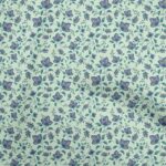 Velvet Fabric by oneOone Floral Print Stretch Sewing-0