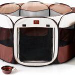Pet Playpen Secure Lightweight Portable Dog Playpen-0
