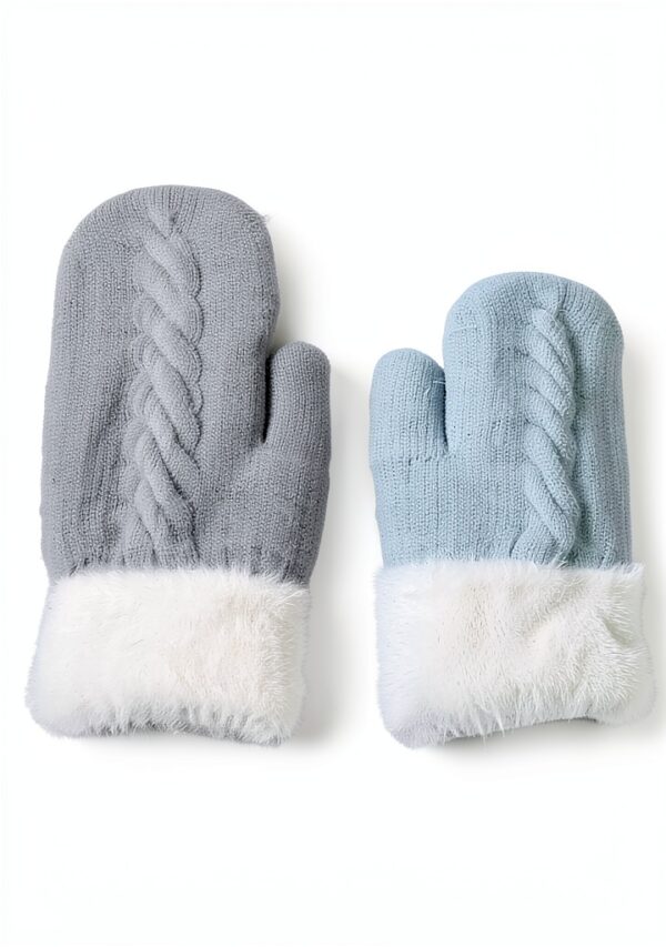 Nurnesy Reversible Thermal Gloves Double Sided Warmth Unisex-5