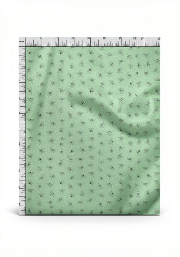 Velvet Fabric Mint Green 58 Inch Wide oneOone Dress Material-3