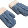 Nurnesy Reversible Thermal Gloves Double Sided Warmth Unisex-0