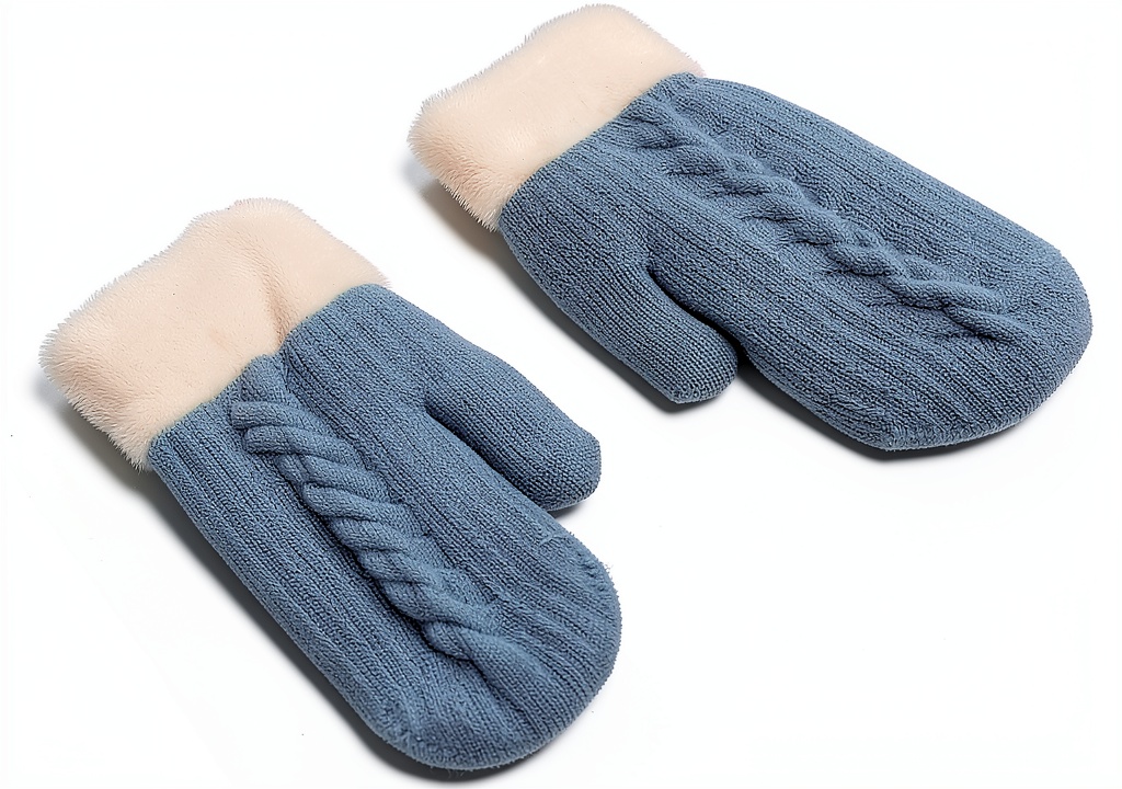 Nurnesy reversible thermal gloves showing double-sided design and textures