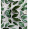OAROK Mint Gray Leaf Scarf Polyester Tassel Unisex Adult-5